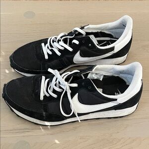 Nike Black and White Retro Runner Sneakers